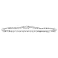 Elegante Pulsera de Tenis de Oro Blanco de 18k con Diamantes de 4,78 ct - Certificado IGI
