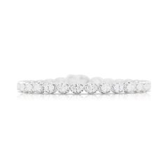 Anmutiges 7 Karat natürliches Diamantarmband aus 18 Karat Weißgold