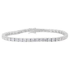 Graceful 9.50ct Diamonds Tennis Bracelet in 18k White Gold - IGI Certified