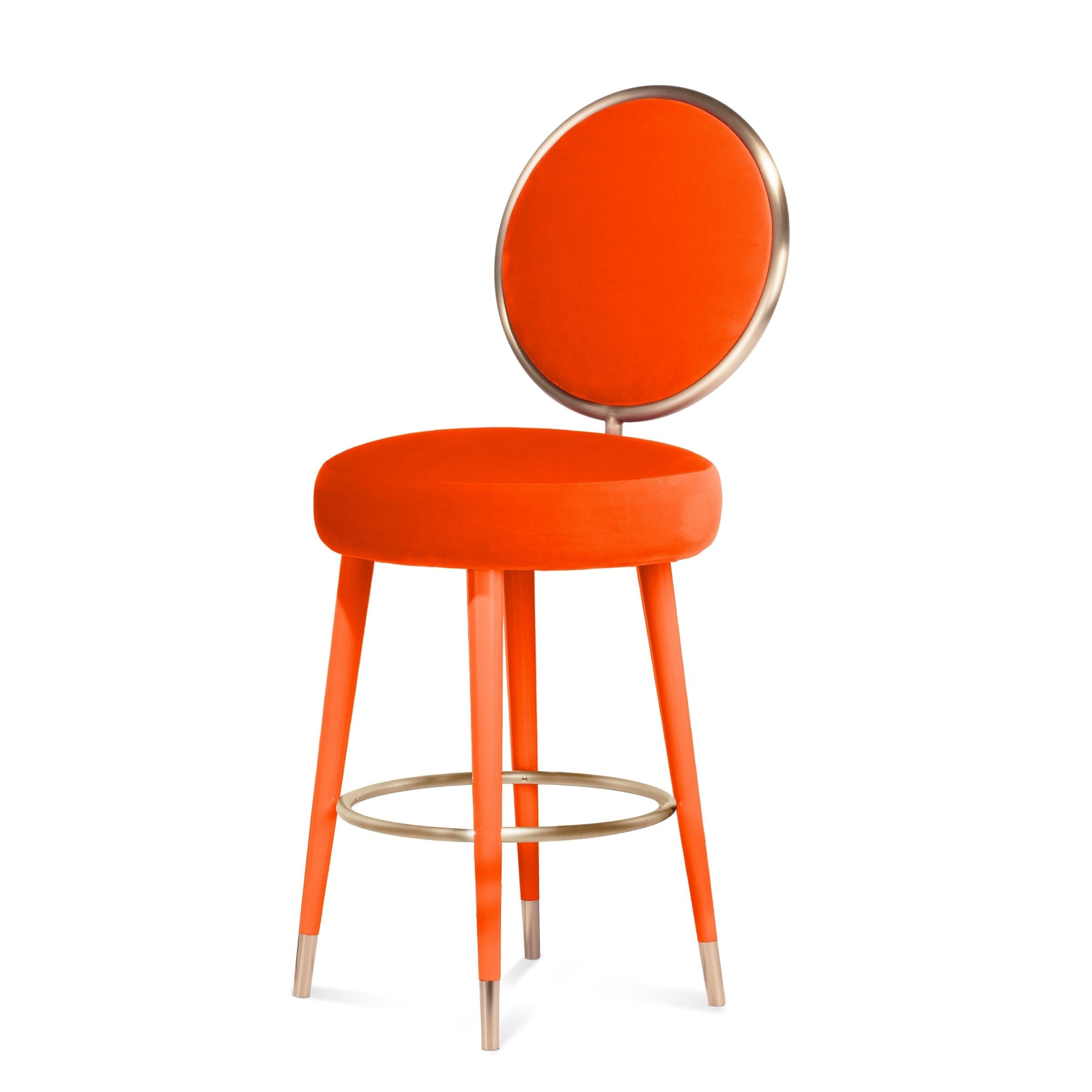 Modern Graceful Counter Stool For Sale