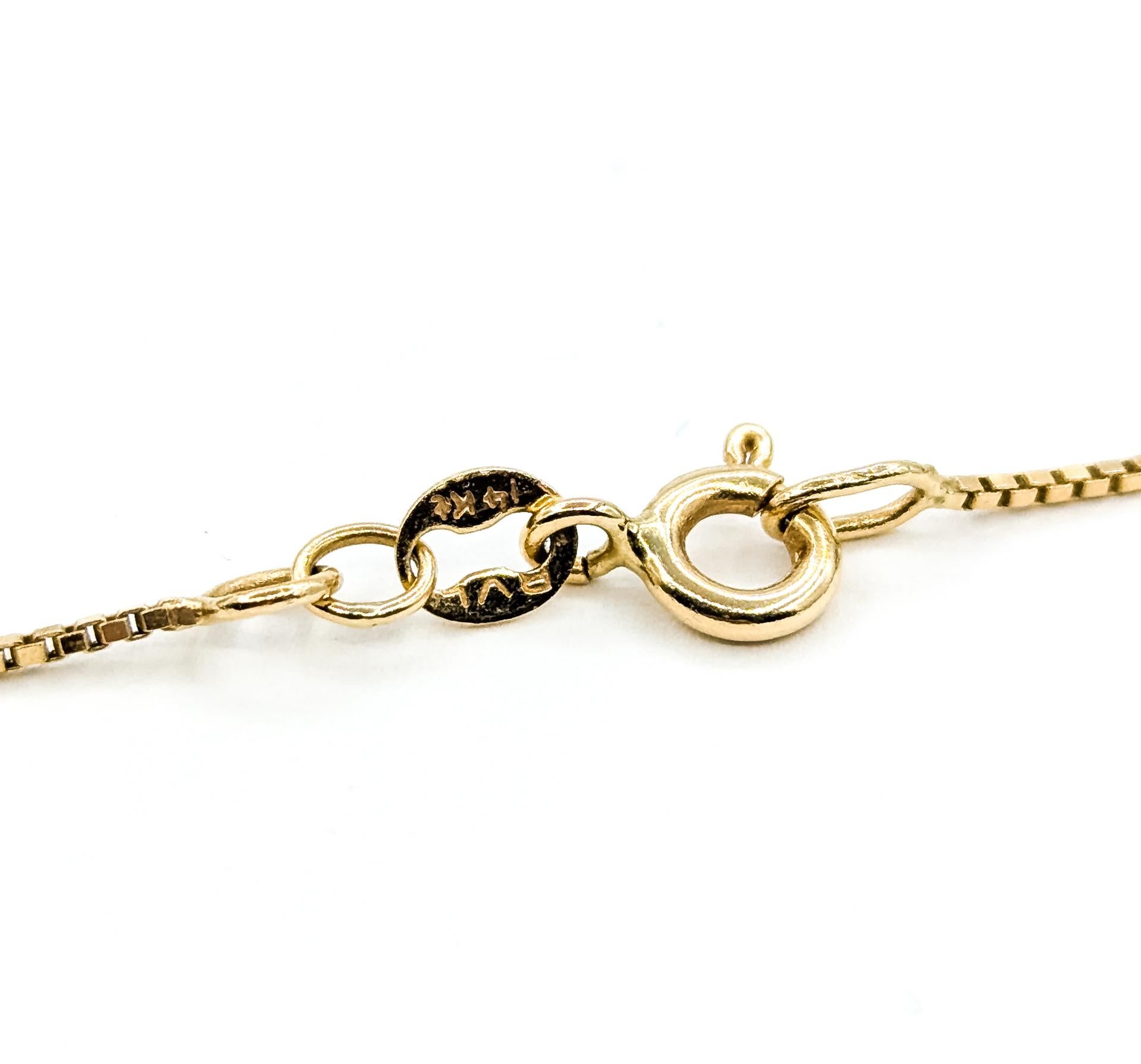 Ciondolo Graceful Diamond Journey in 14k in vendita 1