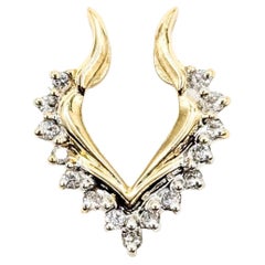 Pendentif gracieux en or jaune 14k