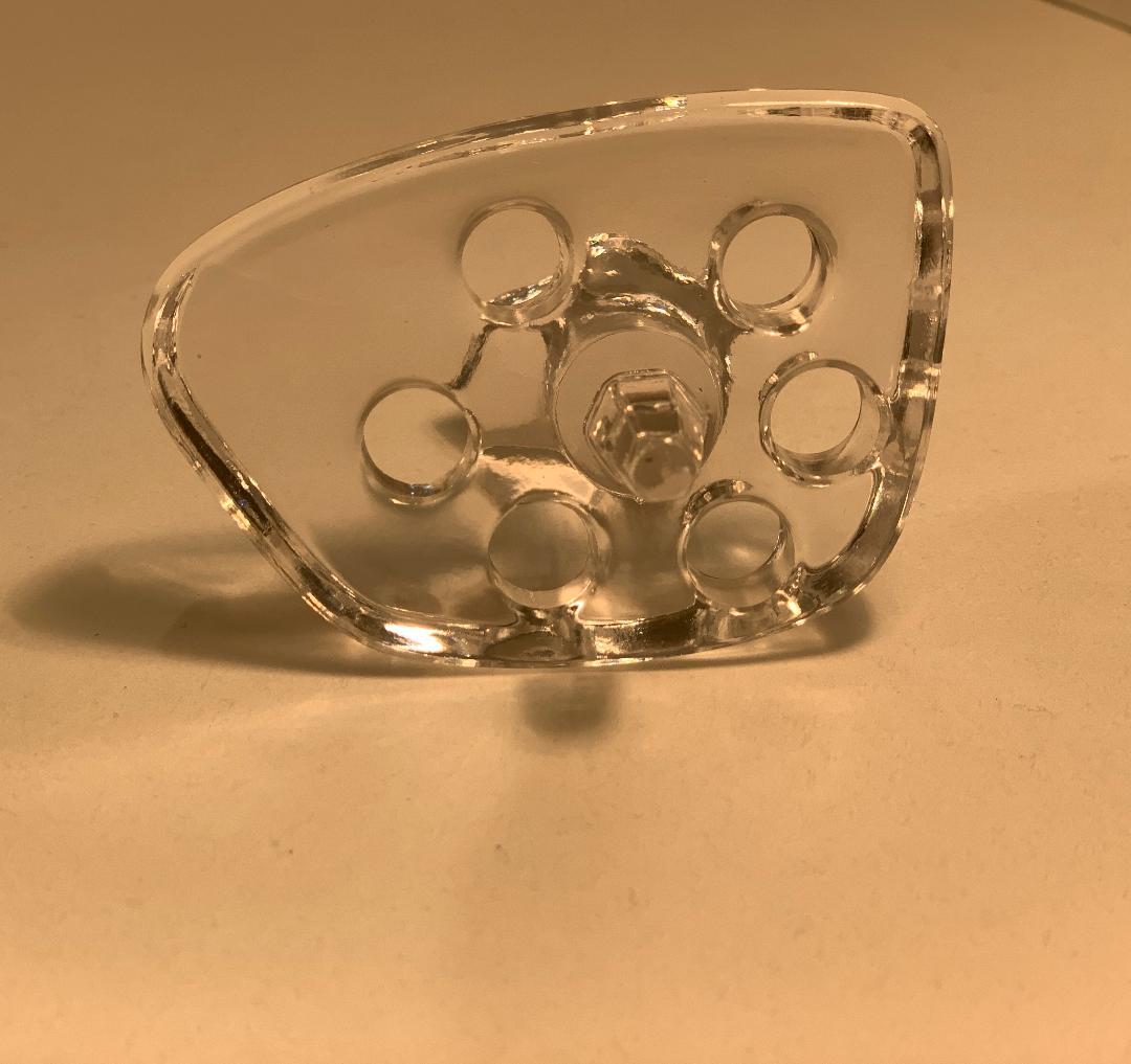 Fait main Gracieux vase en cristal Lalique France «ylvie » avec grenouille à fleurs en vente