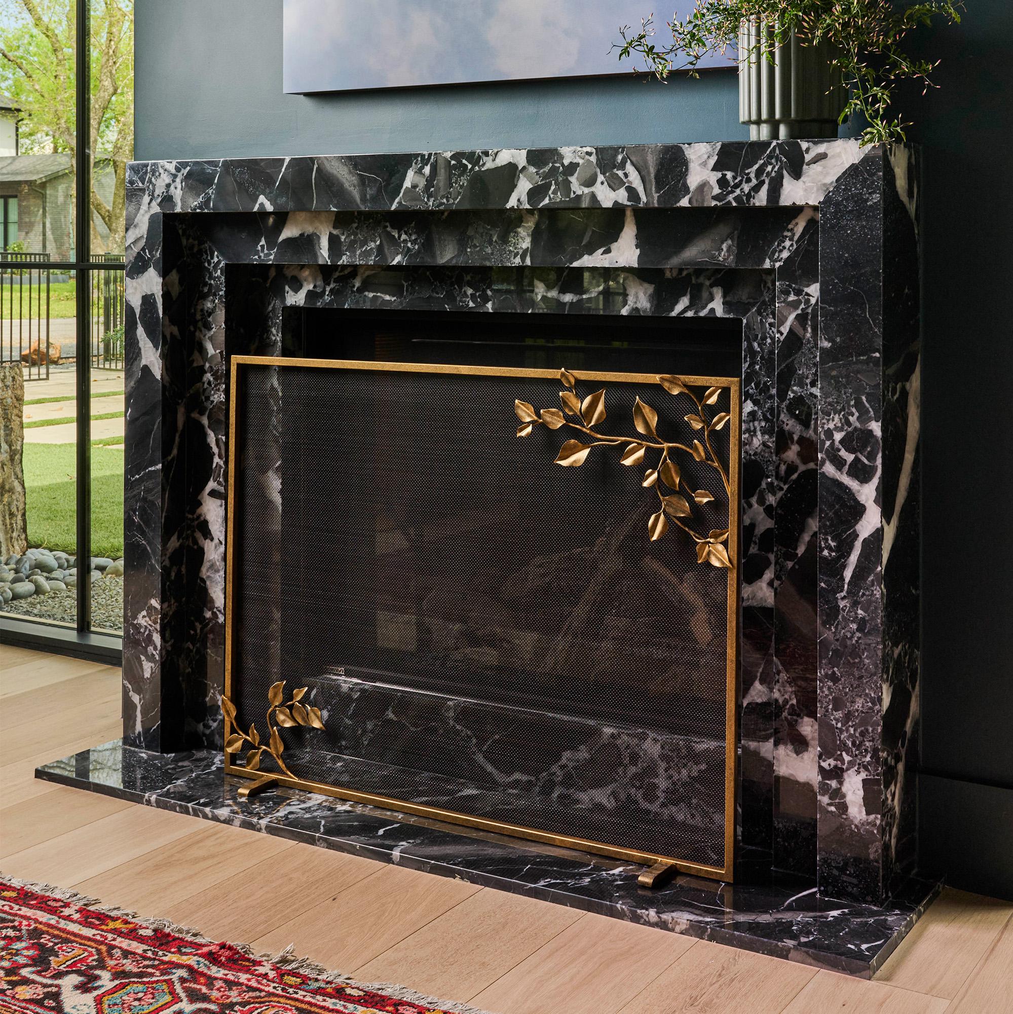 Pare-feu Graceful Leaves en tabac en vente 2