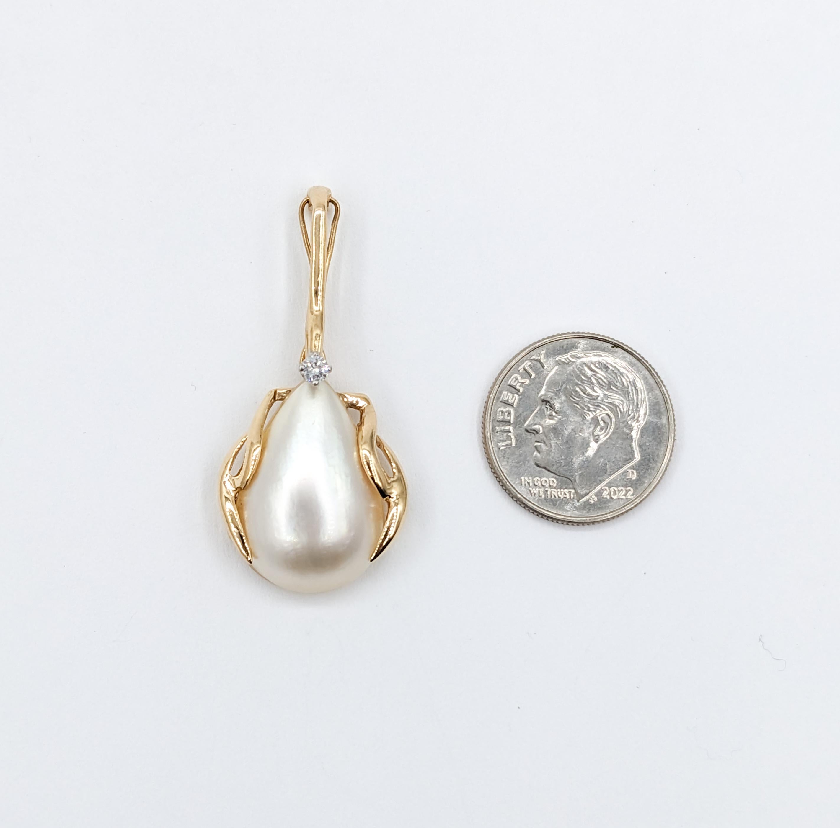 mabe pearl pendant