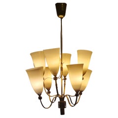 Graceful Paavo Tynell Ceiling Lamp Model 9020 for Taito