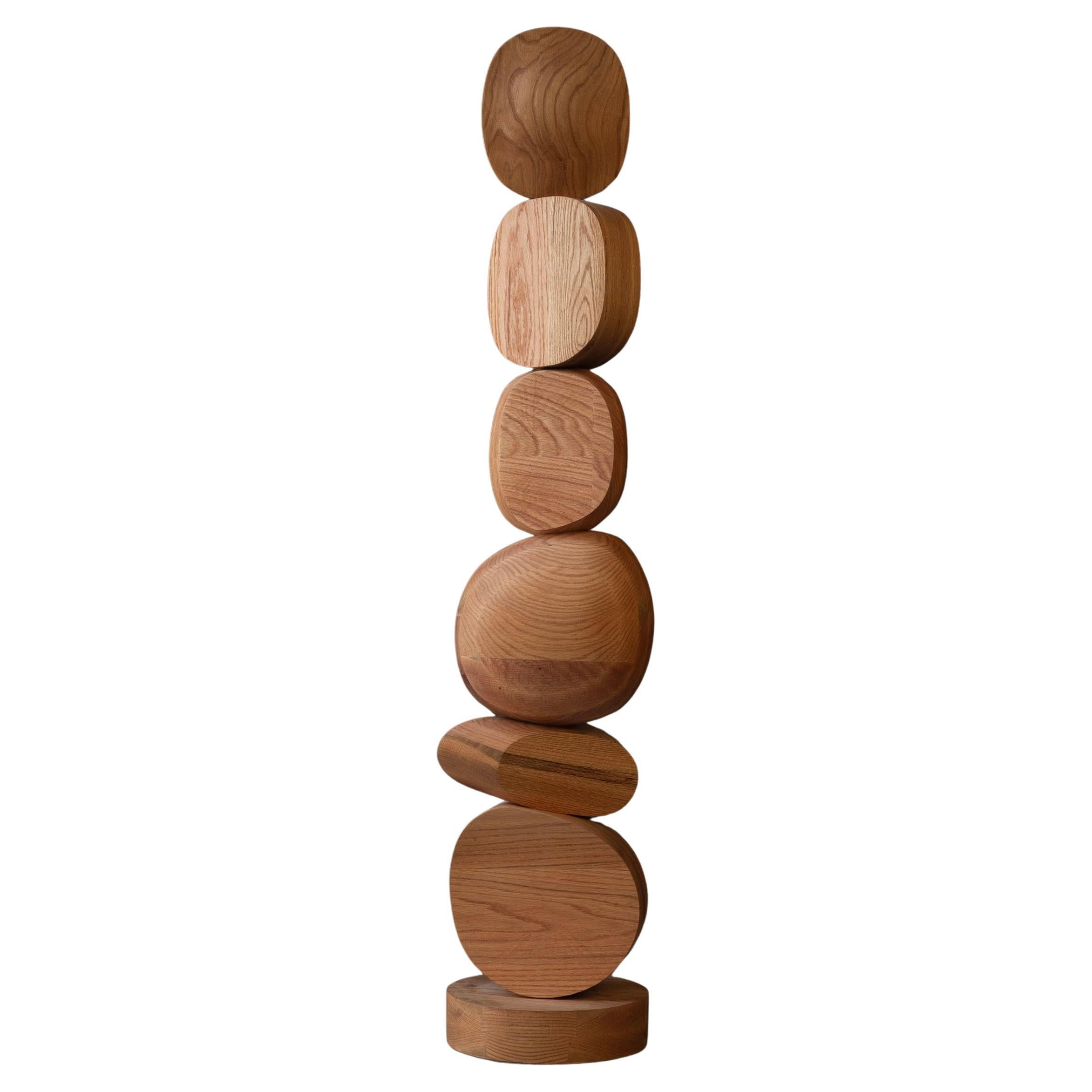 Gracieux Totem en bois debout Stand No29, Collection Escalona de NONO