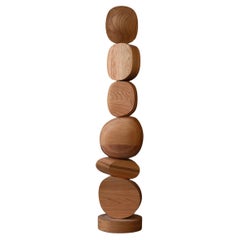 Graceful Wooden Standing Totem Still Stand No29, NONO’s Escalona Collection