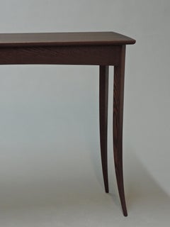 Graceful Solid Hardwood Narrow Table with Natural Finish by Dave Lasker