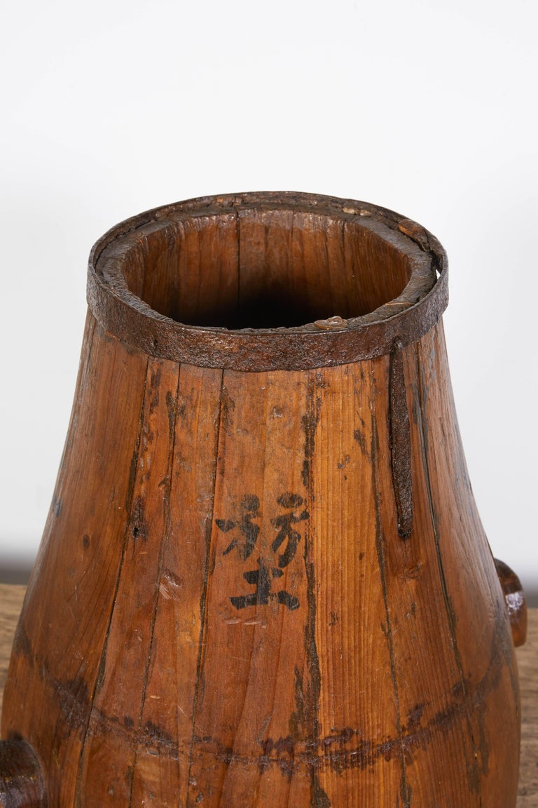 Gracefully Shaped Antique Chinese Rice Container For Sale ...