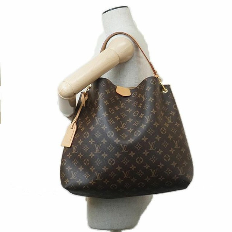 Louis Vuitton Graceful MM Womens shoulder bag M43704 beige Leather For