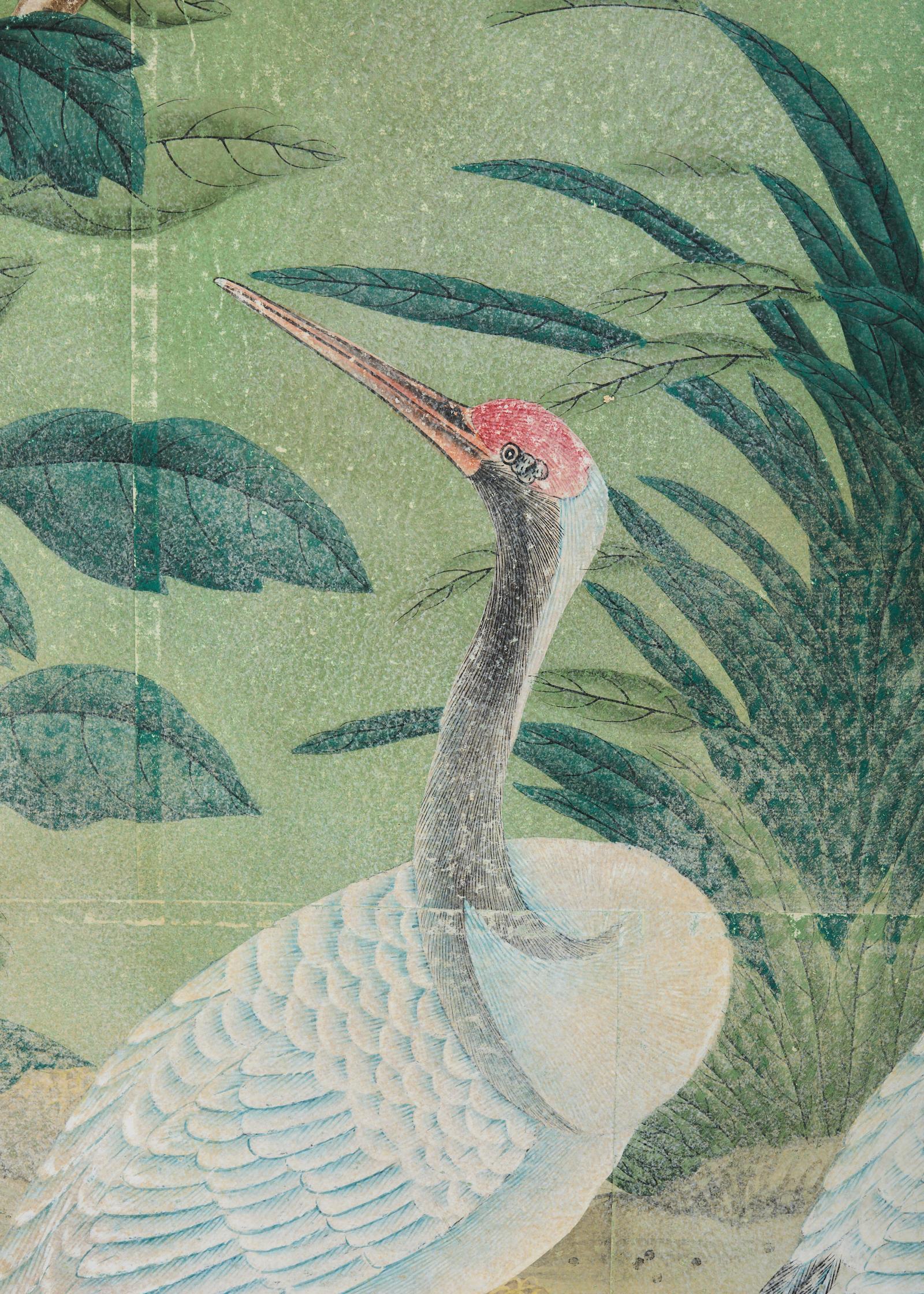 Gracie Panel de Papel Pintado a Mano Chinoiserie Jardín Cerrado en venta 9