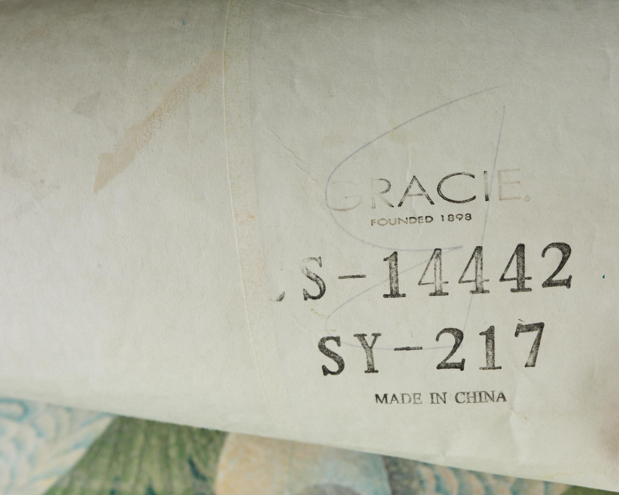 Gracie Panel de Papel Pintado a Mano Chinoiserie Jardín Cerrado en venta 1