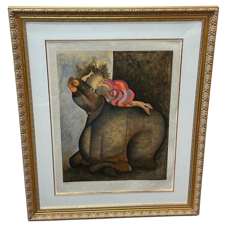 Graciela Rodo Boulanger „Au Repos“ 1983 Farblithographie

Die bekannte bolivianische Künstlerin Graciela Rodo Boulanger (geb. 1935) ist bekannt für ihre Werke mit stilisierten Kinderdarstellungen. Sie schafft fröhliche Szenen, die die Freude an der