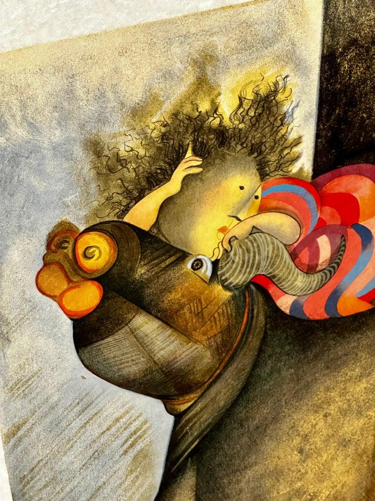 Graciela Rodo Boulanger „Au Repos“ 1983 Farblithographie (Ende des 20. Jahrhunderts) im Angebot