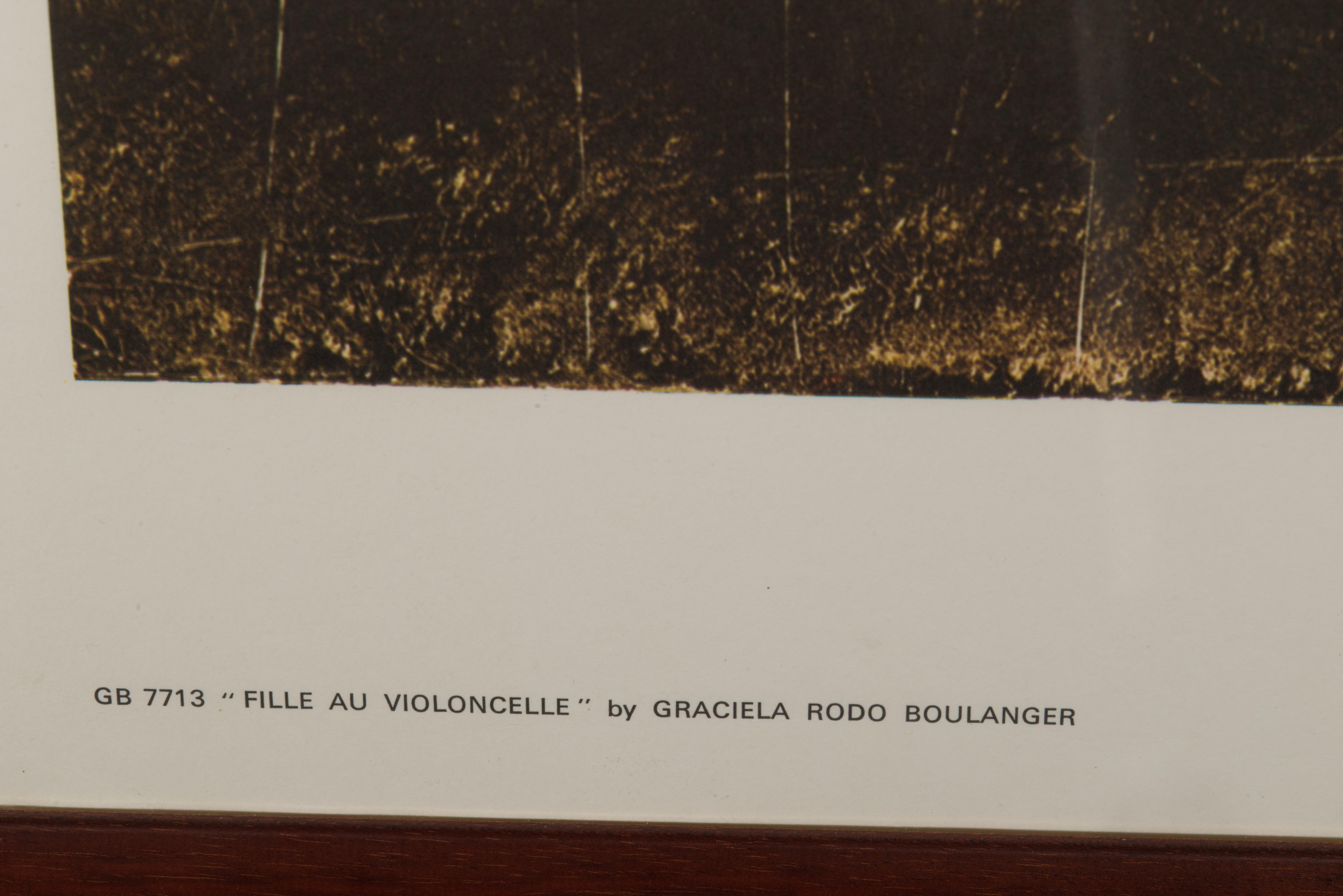 Graciela Rodo Boulanger Les Trot Inettes, Litografía enmarcada Años 70 en Bueno estado para la venta en Clifton Springs, NY
