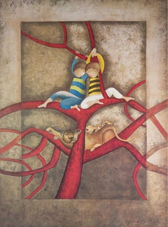 Graciela Rodo Boulanger Uno para cada uno Litografía enmarcada Años 70