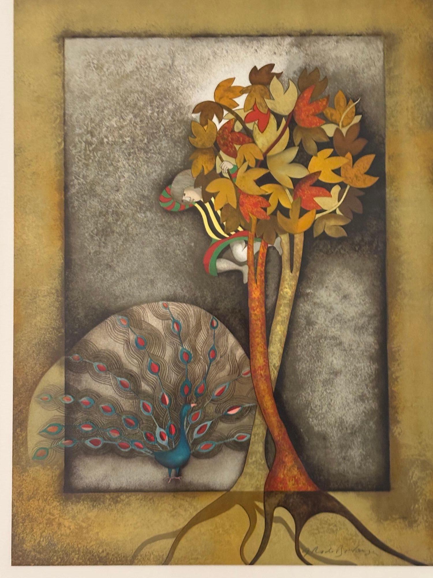 Graciela Rodo Boulanger Pavo real para Sophie Litografía firmada y numerada 1979 en venta 3