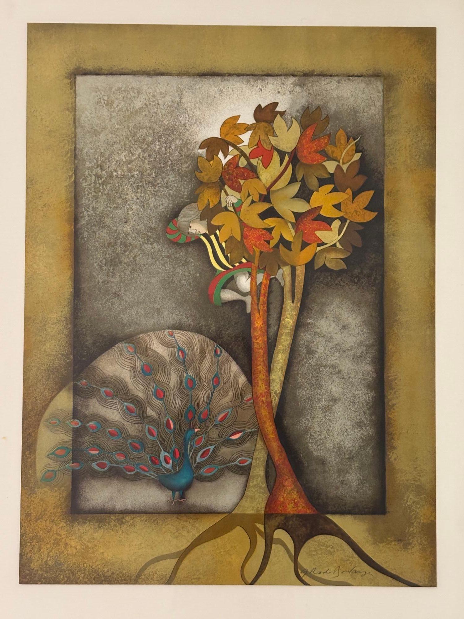 Graciela Rodo Boulanger Pavo real para Sophie Litografía firmada y numerada 1979 Expresionista en venta