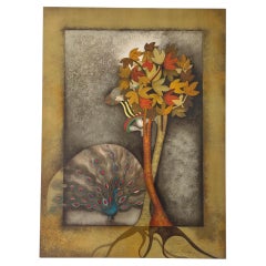 Graciela Rodo Boulanger Peacock For Sophie Signed and Numbered Lithograph 1979