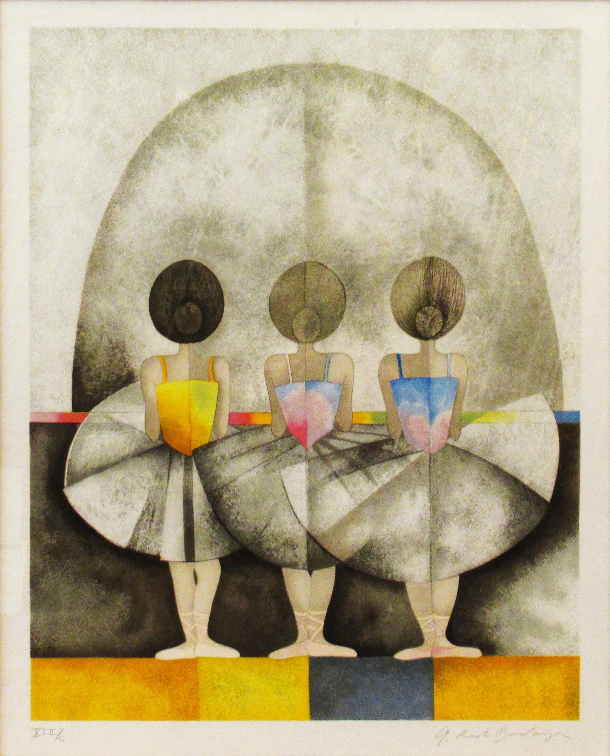 Les Petit Rats, Ballerinas II - Print by Graciela Rodo Boulanger