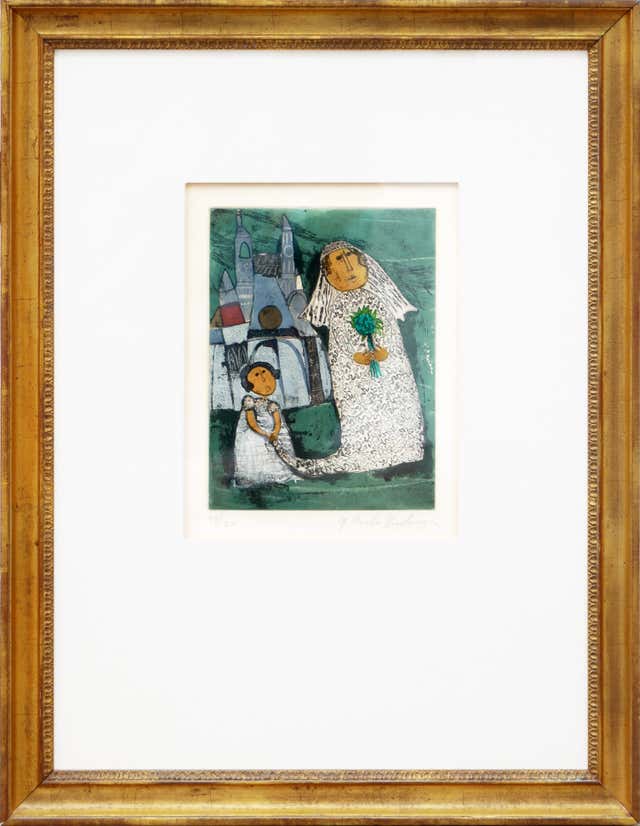 Graciela Rodo Lithographie contemporaine de Graciela Rodo Boulanger « Upstairs ...