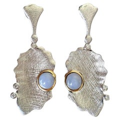 Grade A Burma Jadeite Jade and Diamonds earring in 18k solid gold