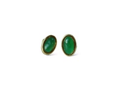 Grade A Burma Jadeite Jade Stud earring