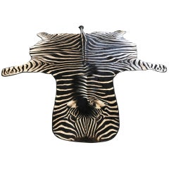 Grade A Equus Burchell Zebra Skin Rug