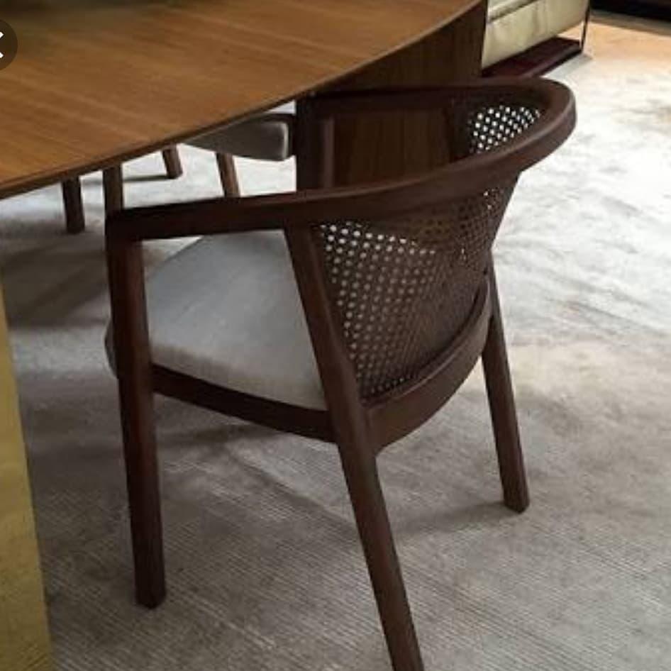 Fauteuil contemporain brésilien en bois et paille Gradeada de Lattoog 1