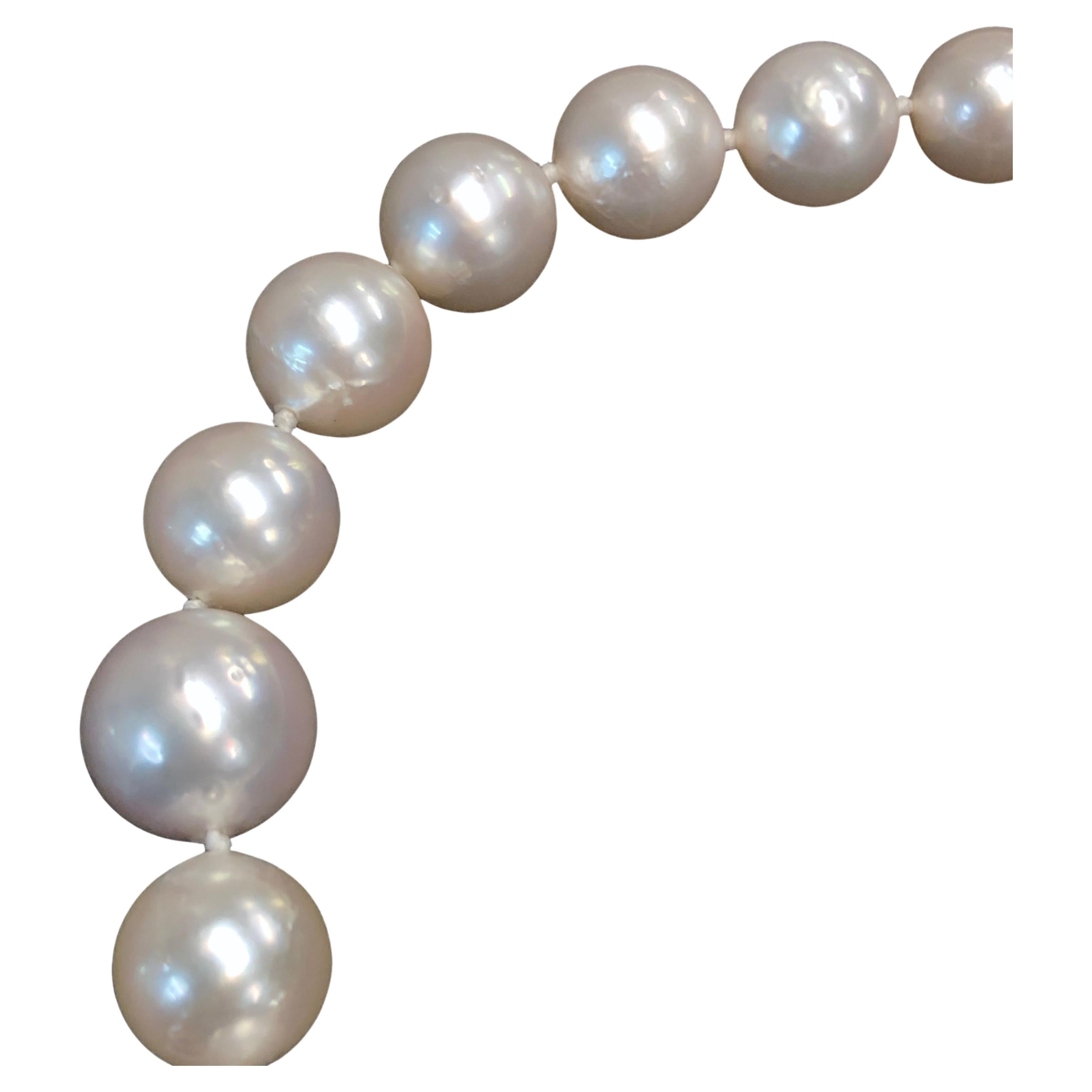 Gradiated Strand of South Sea Pearls For Sale