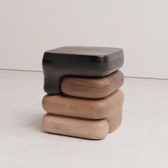 Sgabello in legno Gradient 01 Oak, Chestnut, Ash e Beeche di Luis Gimeno