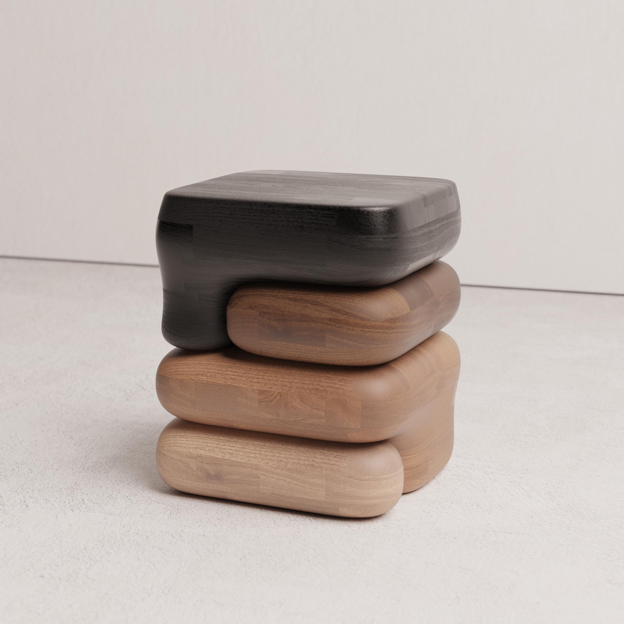 Legno Sgabello / Tavolino Gradient 02 di Luis Gimeno in vendita