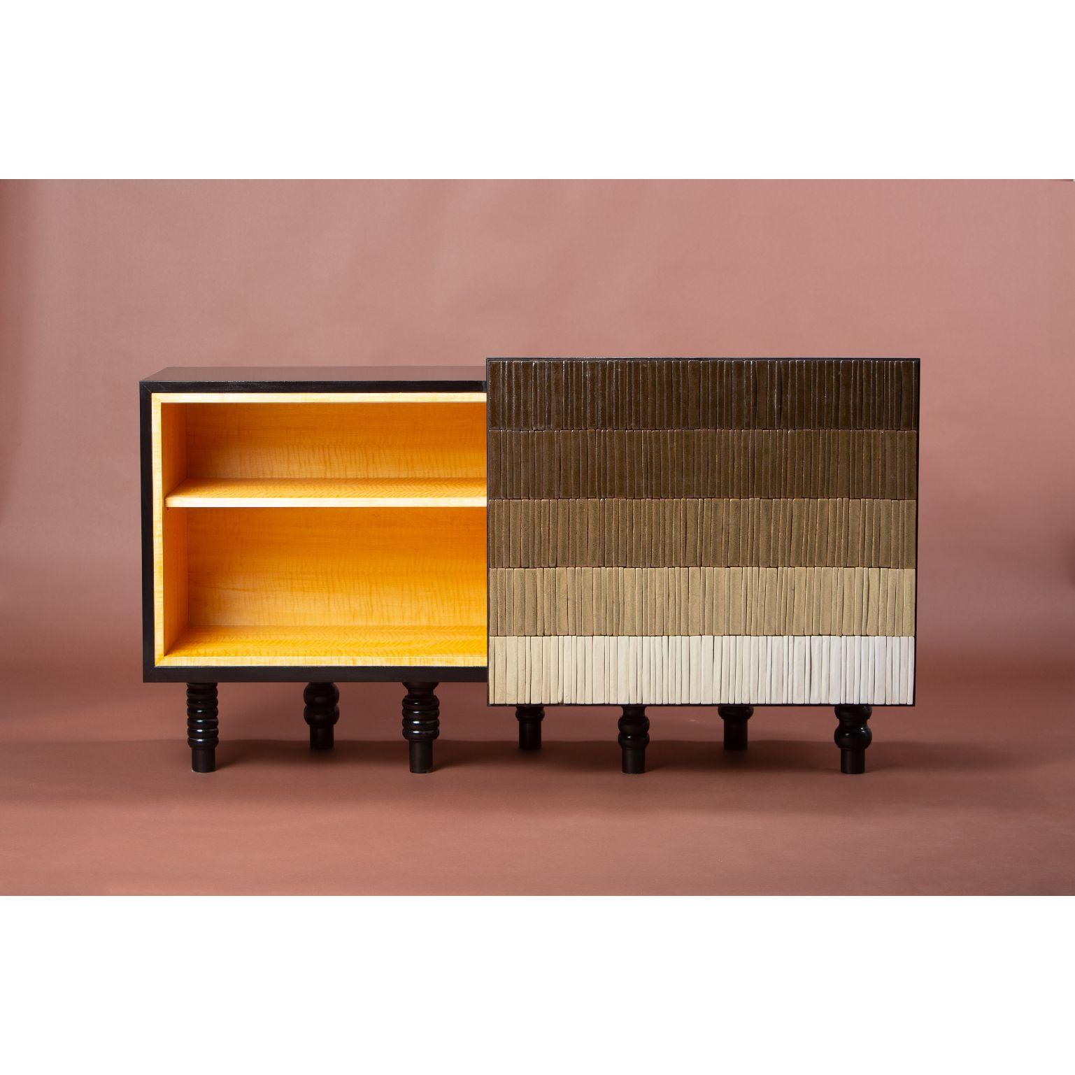 Modern Gradient Cabinet, Brown by Milan Pekař, Jakub Vávra