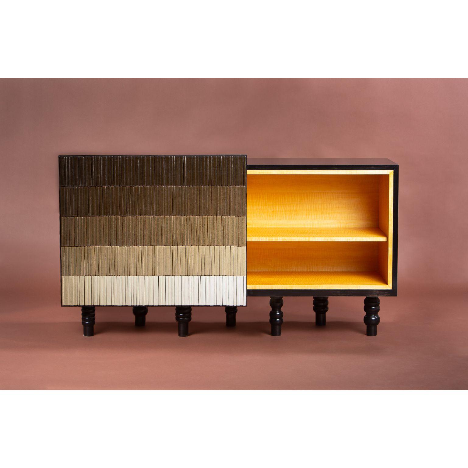 Modern Gradient Cabinet, Brown by Milan Pekař, Jakub Vávra For Sale