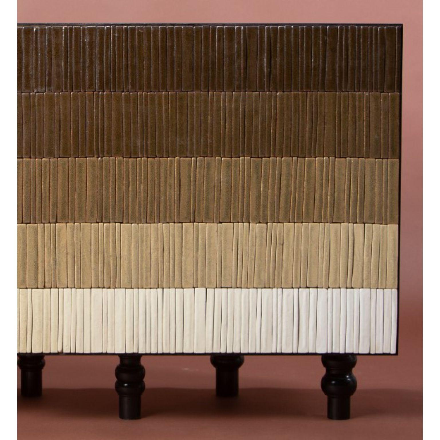 Contemporary Gradient Cabinet, Brown by Milan Pekař, Jakub Vávra