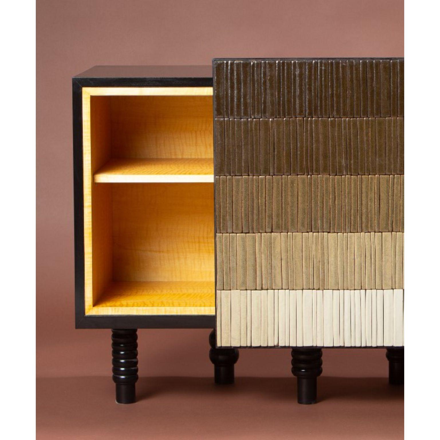 Ceramic Gradient Cabinet, Brown by Milan Pekař, Jakub Vávra