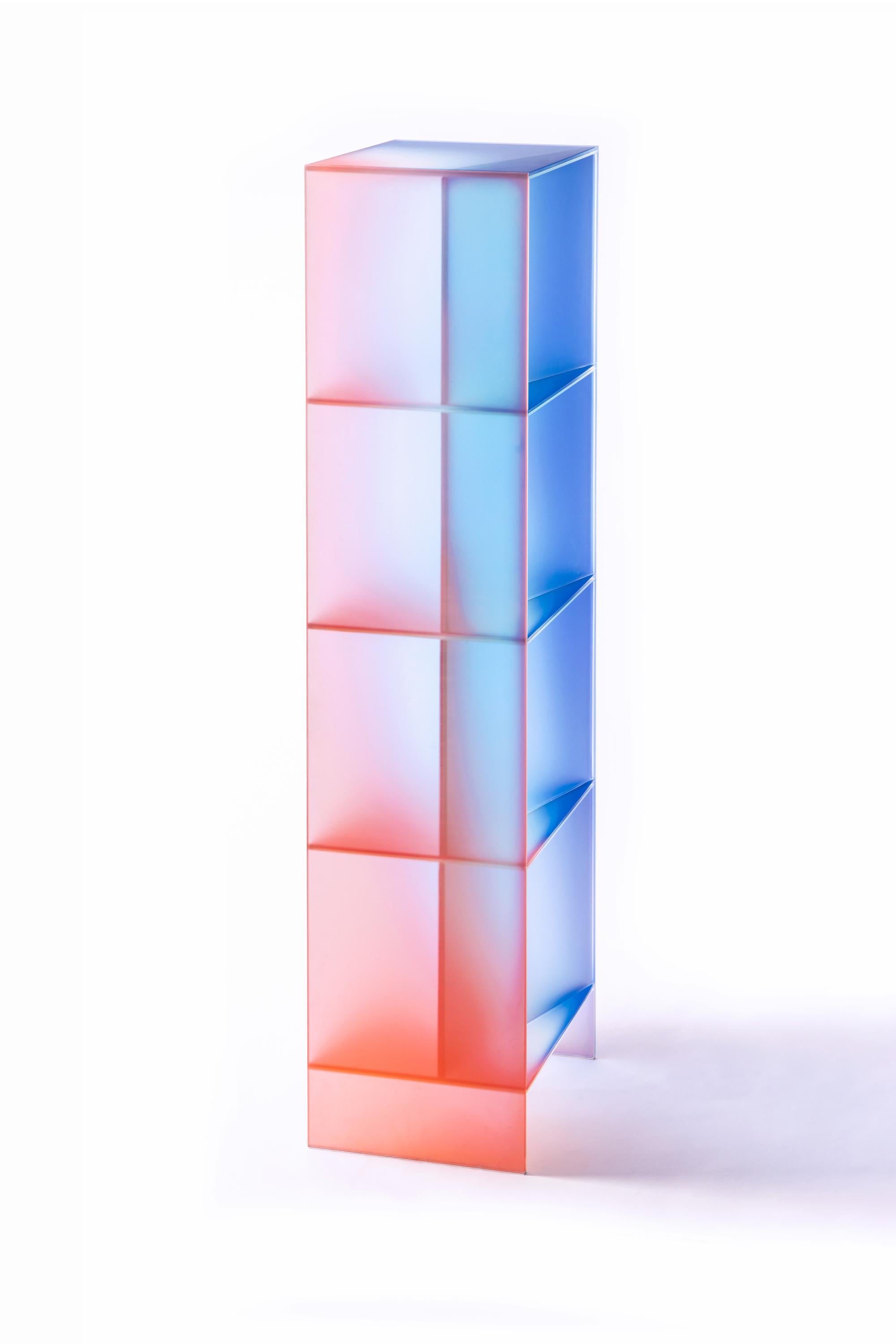 Gradient Color Glass Display Unit by Studio Buzao 6