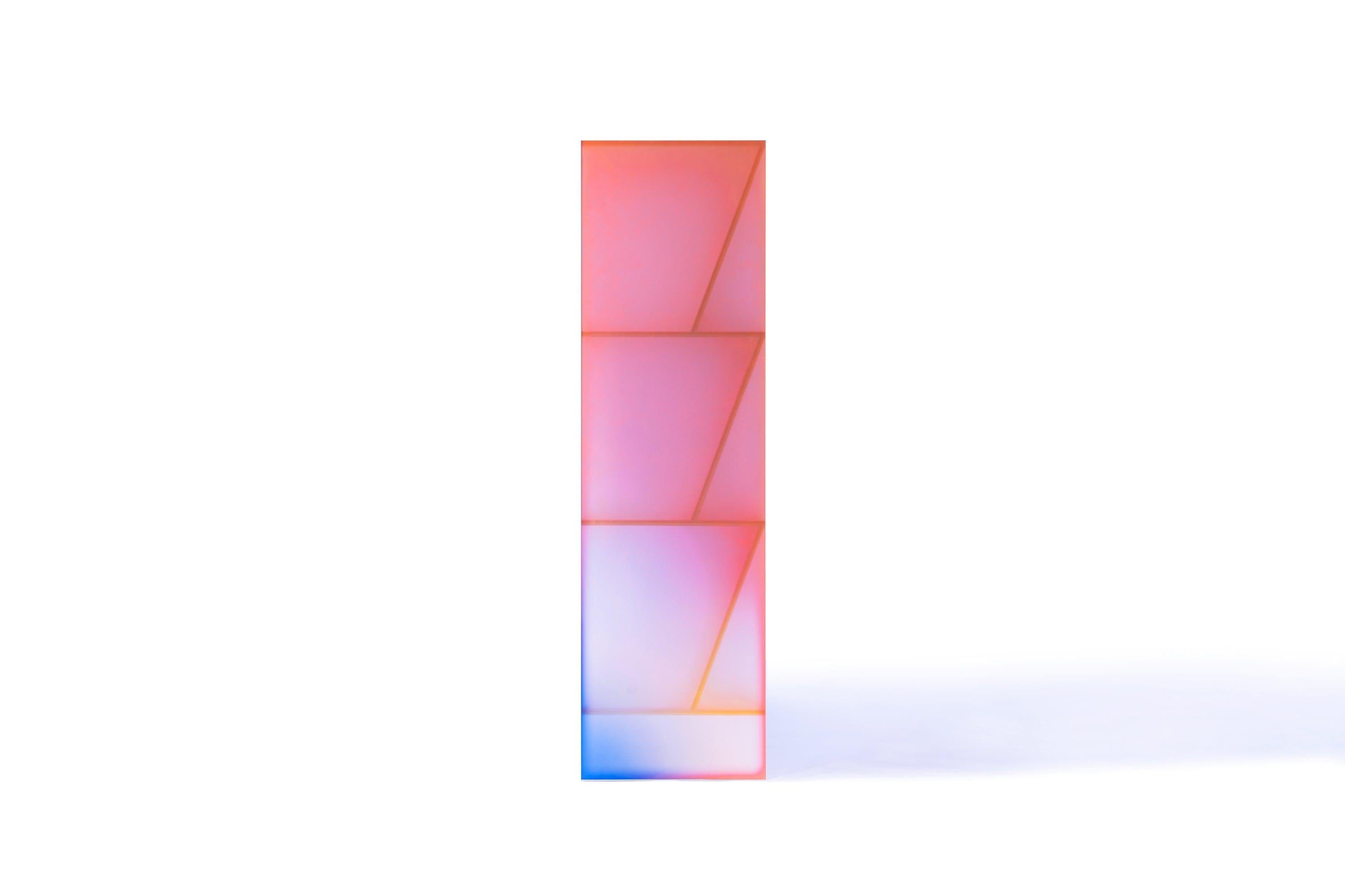 Gradient Color Glass High Display Case by Studio Buzao 10