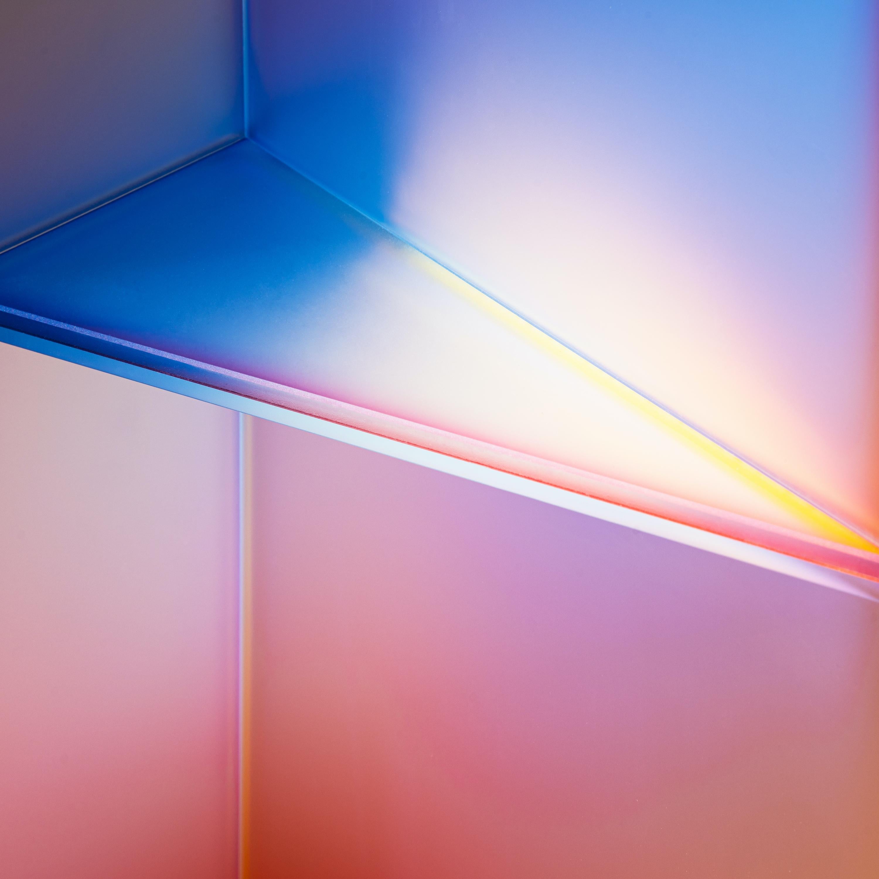 Gradient Color Glass Low Display Case by Studio Buzao 11
