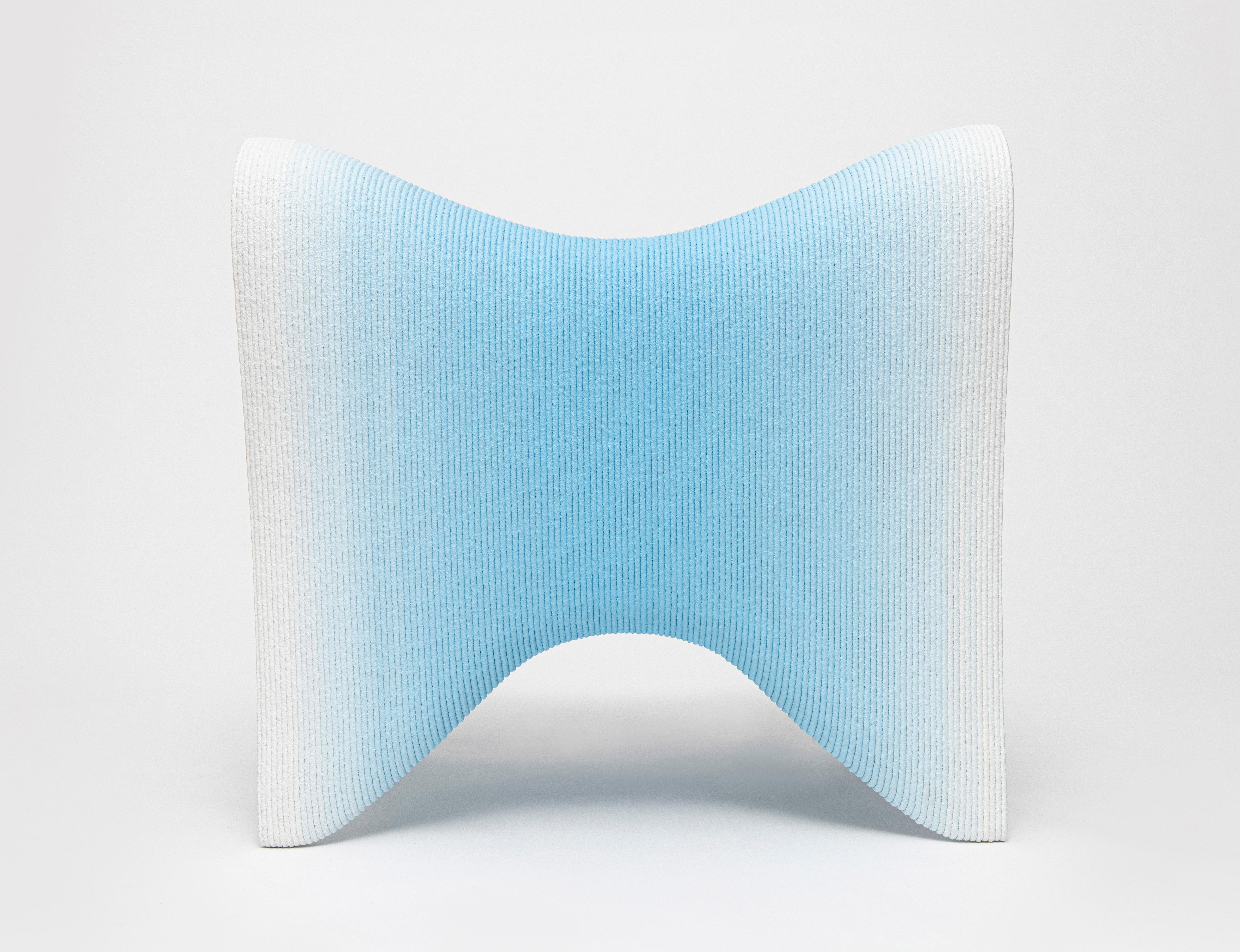 Dyed Gradient 3D Printed Fauteuil by Philipp Aduatz For Sale