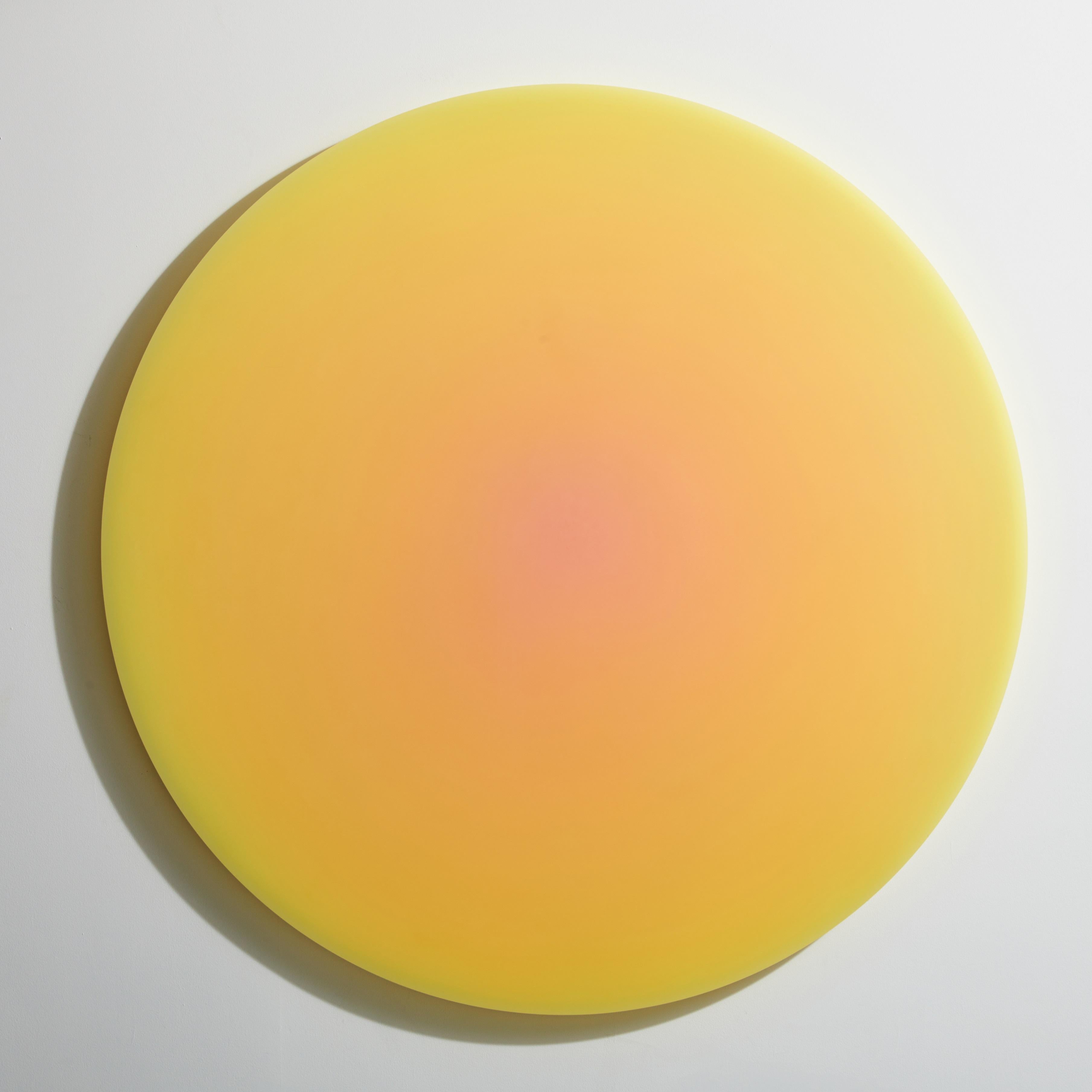 Américain Sculpture murale MELD Halo 1 en résine époxy de qualité supérieure / Décor jaune orangé par Facture en vente