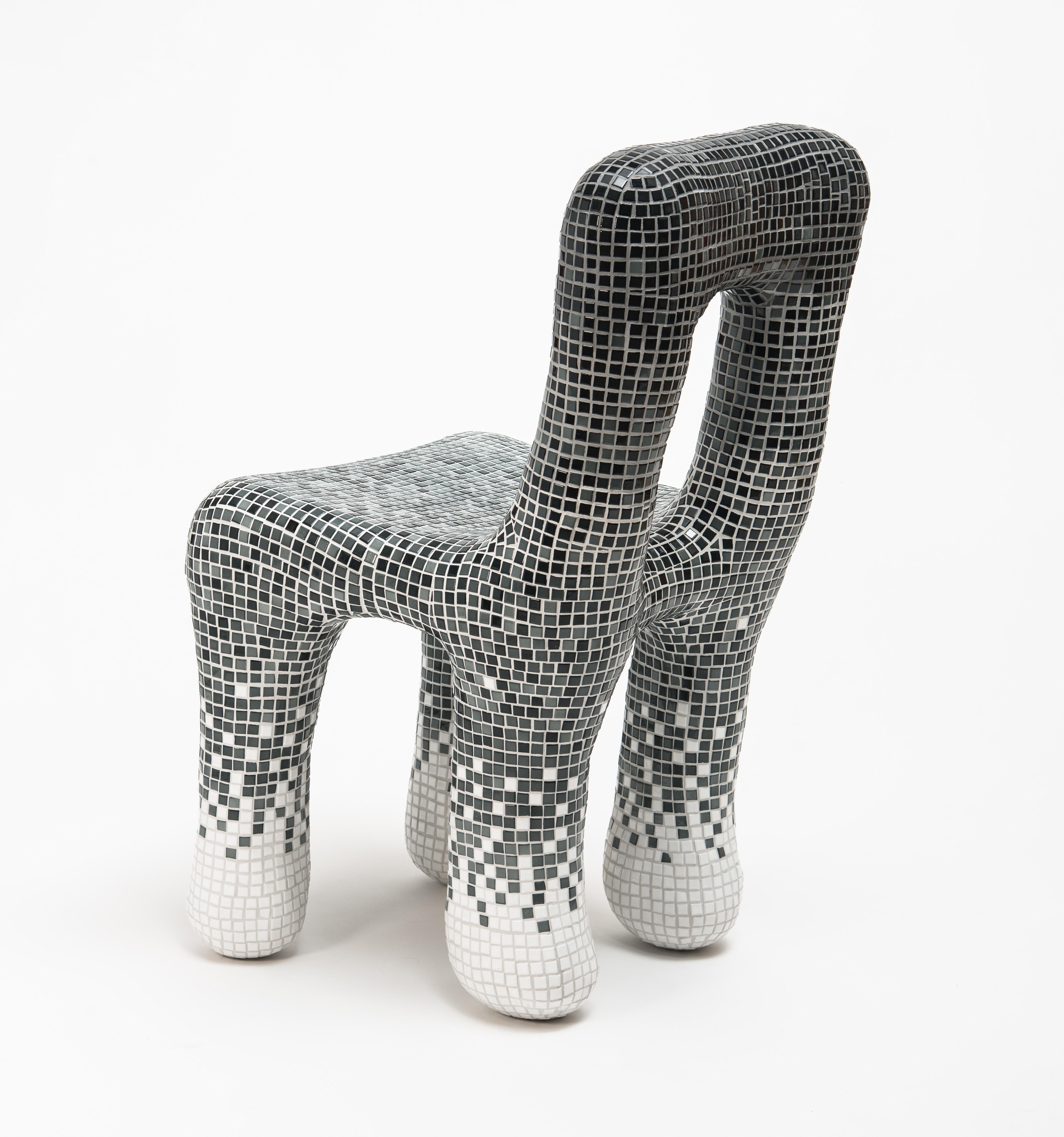 Austrian Gradient Tiles Chair by Philipp Aduatz For Sale