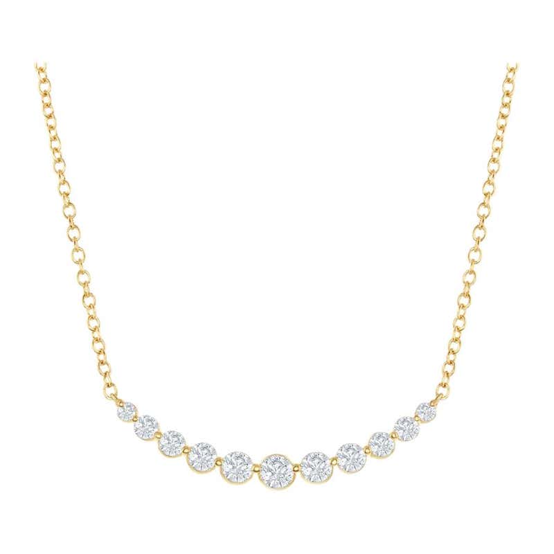 13 Carat Graduated Diamond Necklace For Sale at 1stDibs | 13 carat ...