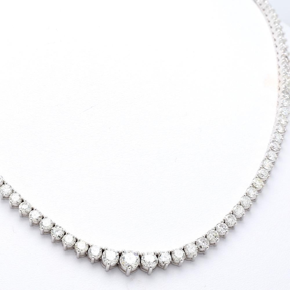 Collier Riviera avec diamants gradués Pour femmes en vente