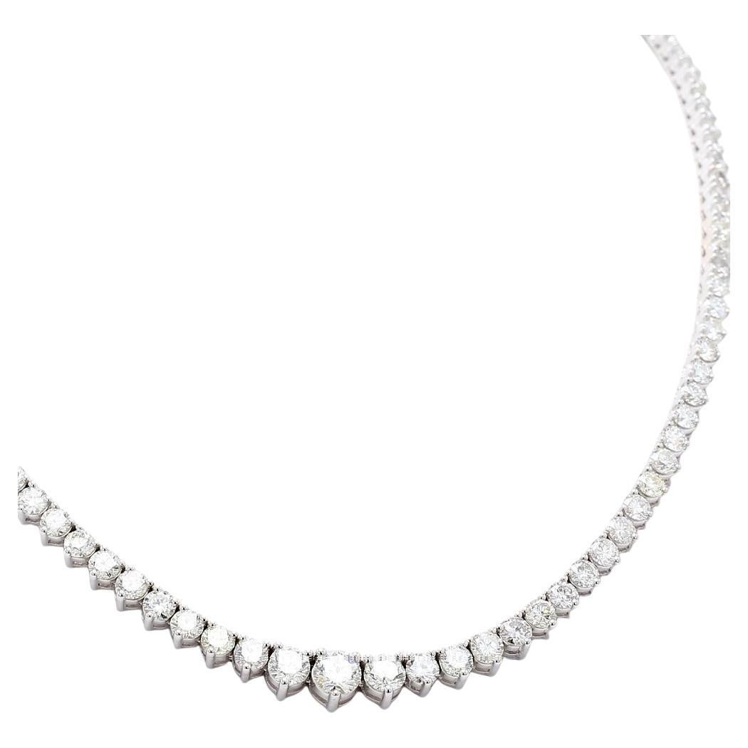 Graduated Diamond Riviera Necklace