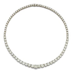 Graduated Diamond Rivière Necklace