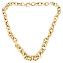 Italian Graduated High Polished
Textured Link Necklace 17.8 Grams 18.5" 14KT Italian Graduated High Polished
Textured Link Necklace 17.8 Grams 18.5" 14KT