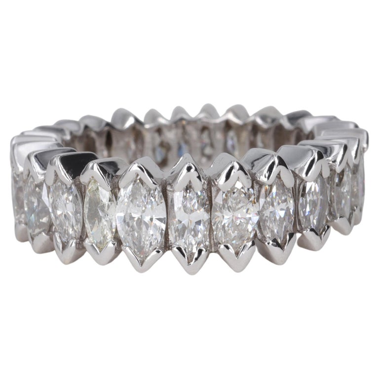 Graduated Marquise Diamond Eternity Band For Sale at 1stDibs