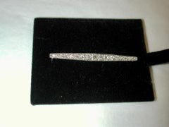 Graduated Multi Old Cut Diamond Brooch Set in 18ct White Gold & Platinum, c.1910